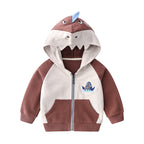 Children's Cartoon Hooded Cotton Cardigan Jacket