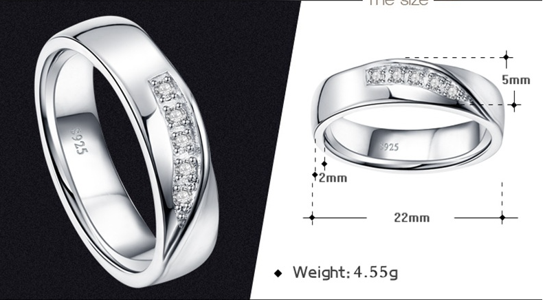 Christmas Silver Ring for Women's Fashion