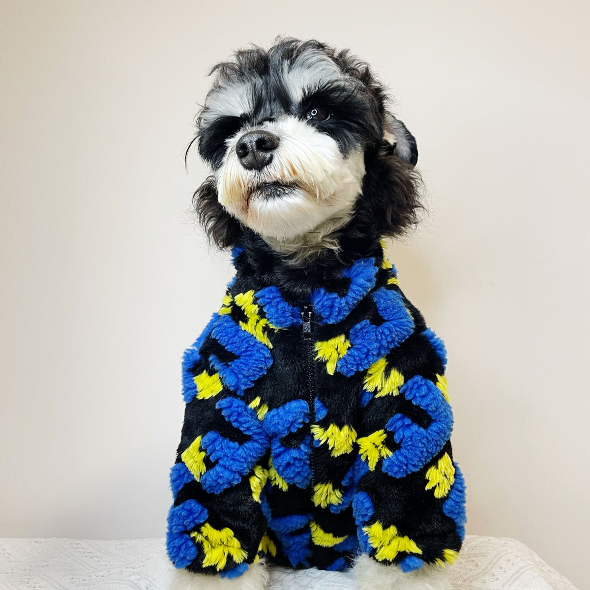 Pet Autumn Winter Alphabet Lamb Fleece Jacket