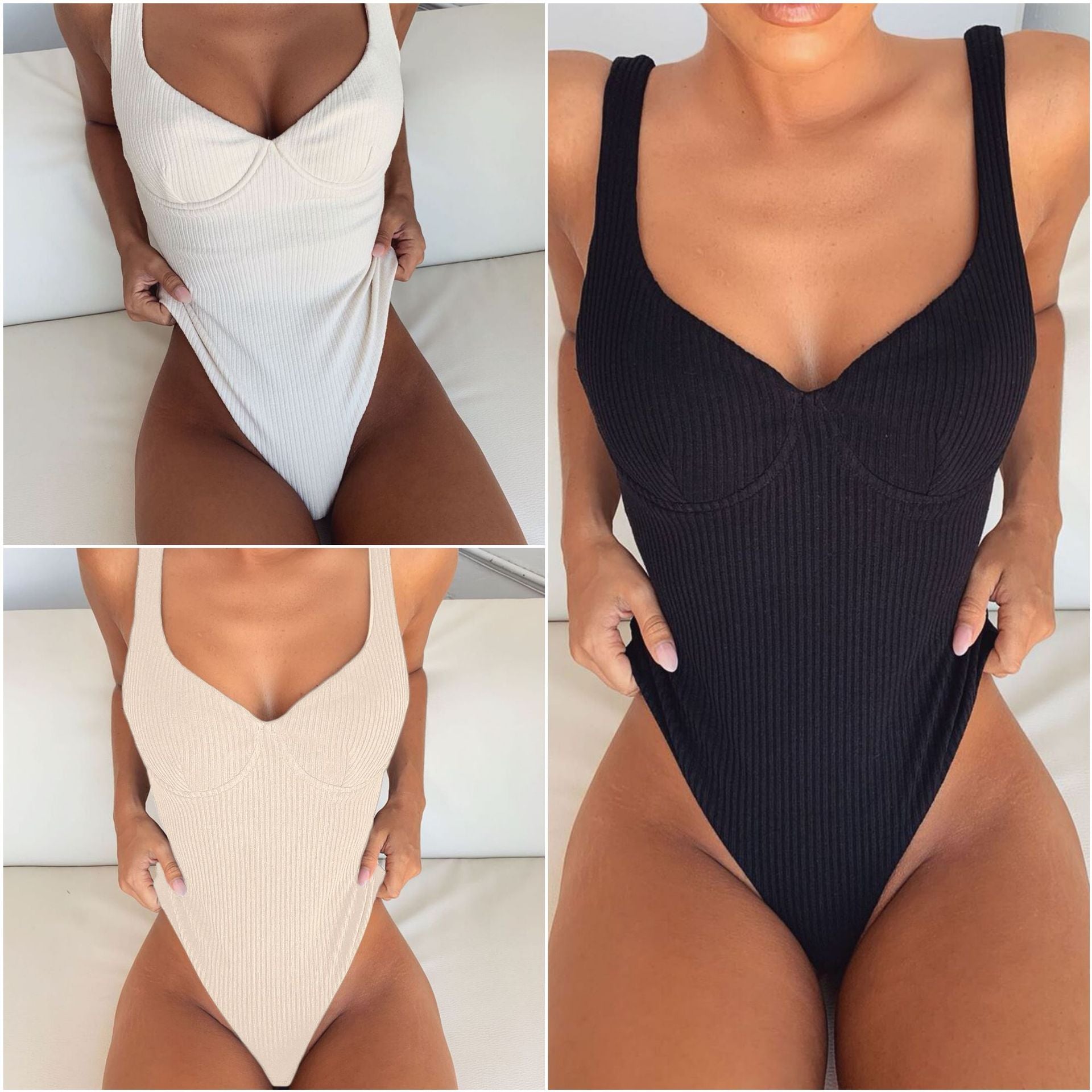 2019 Women's One-Piece Swimsuit with Steel Support