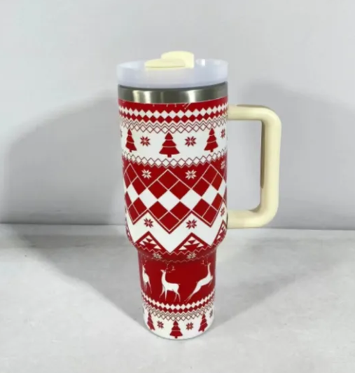 New Christmas Pattern Coffee Cup With Handle