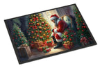 Miniature Pinscher and Santa Claus Doormat