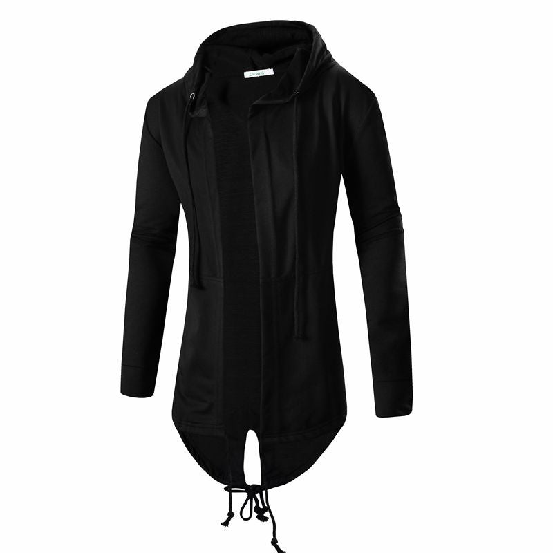 Mid-length Zip Cardigan Cloak for Stylish Layering