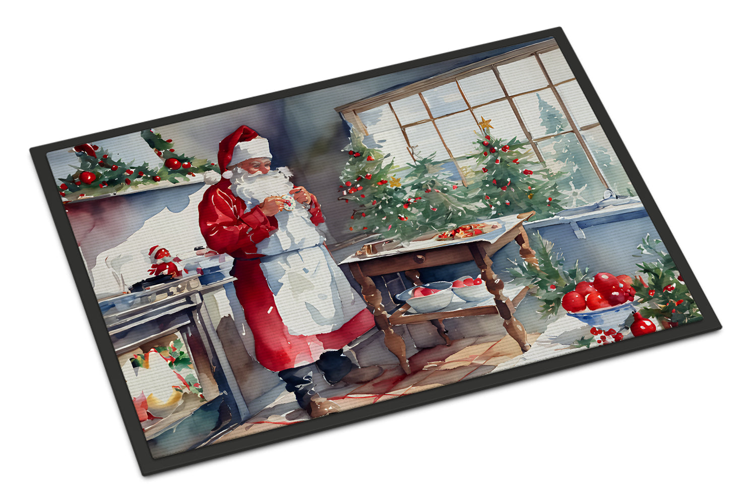 Cookies with Santa Claus Doormat
