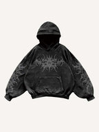 Vintage Skull Print Hoodie Sweater | Streetwear