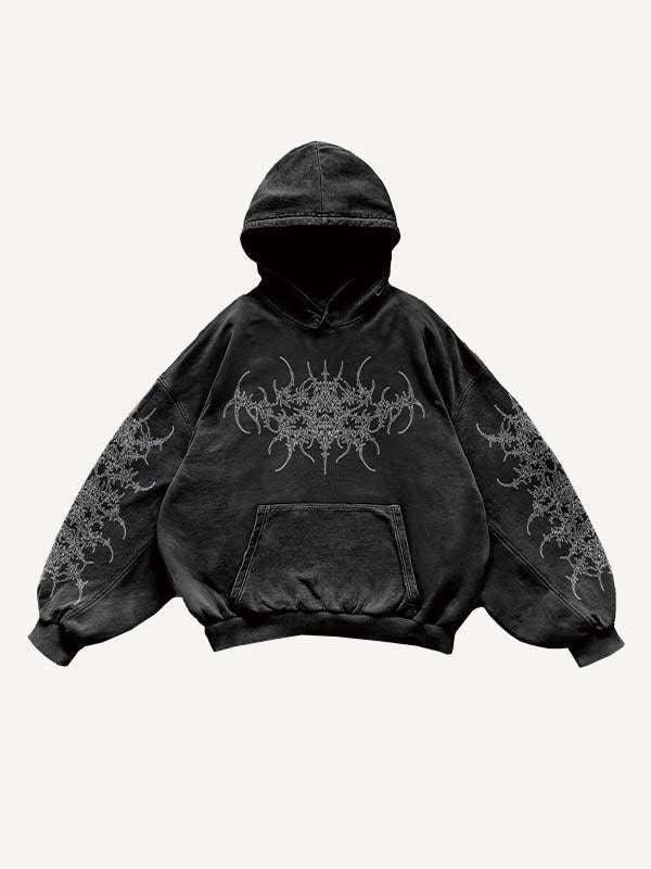 Vintage Skull Print Hoodie Sweater | Streetwear