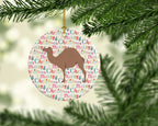 F1 Hybrid Camel Christmas Ceramic Ornament