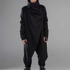 Men's Punk Irregular Trench Coat Fashion Cape