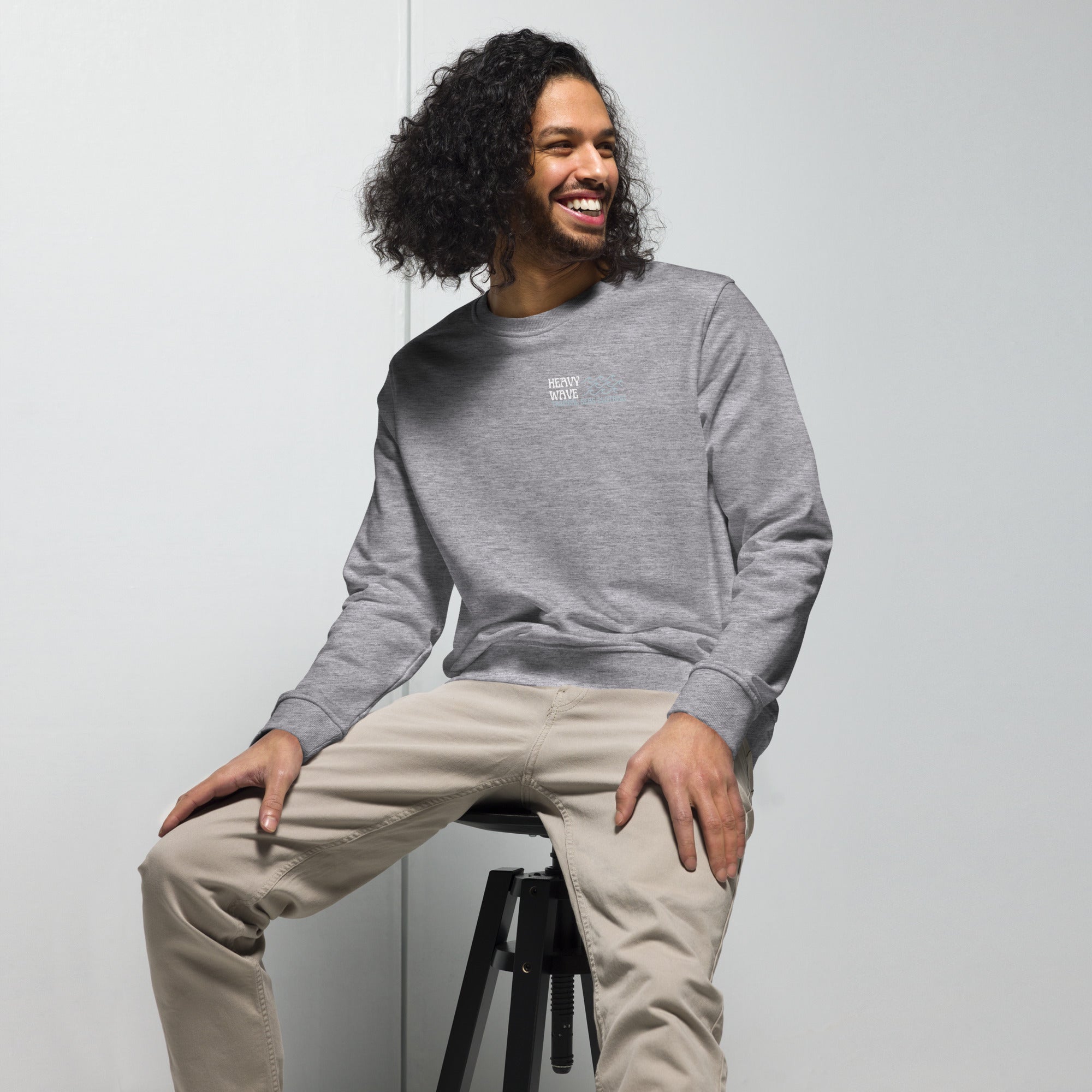 Men's Heavy Wave Energy Organic Sweatshirt | Streetwear