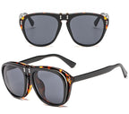 Flip-Up Double-Lens Retro Sunglasses