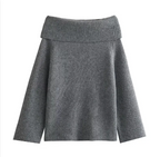 Women's Solid Color Pullover Sweater | Streetwear