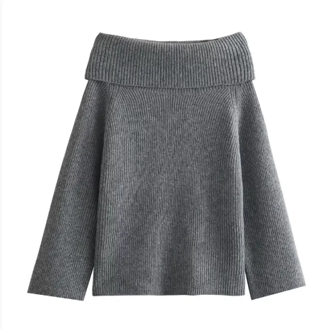 Women's Solid Color Pullover Sweater | Streetwear