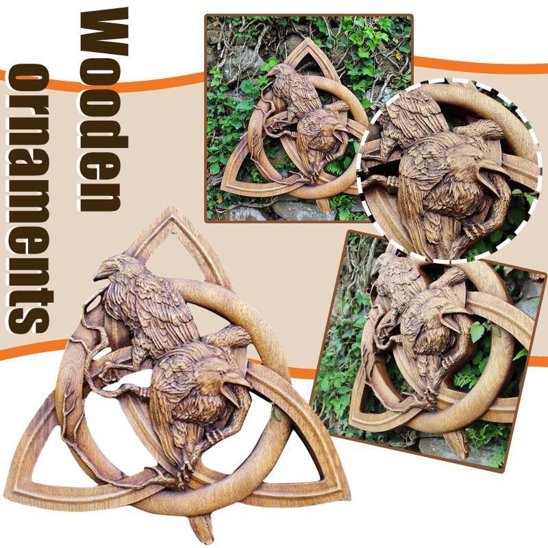 Pagan Gods Carving Rune Resin Wall Hanging Decor | Home Decor | Christian Home Decor