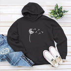 Dandelion Print Women's Fast Fashion Hoodie | Streetwear