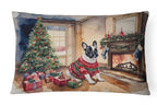 French Bulldog Christmas Throw Pillow