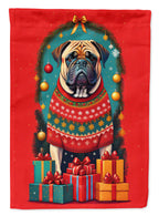 Mastiff Holiday Christmas Garden Flag