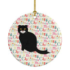 Foldex Exotic Fold #2 Cat Christmas Ceramic Ornament
