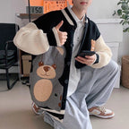 Y2K Thick Knitted Cardigan for Men and Women 2024