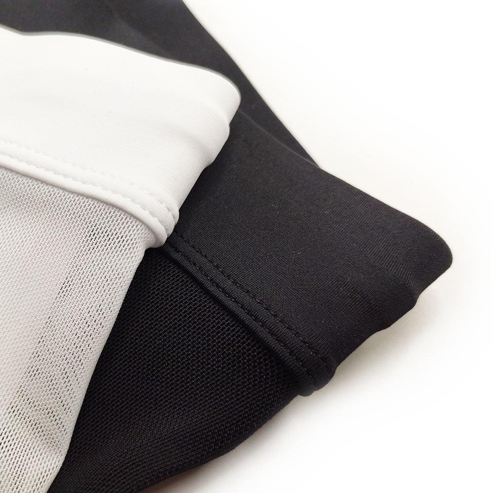 Men's White Mesh-Panel Low-Rise Swim Trunks