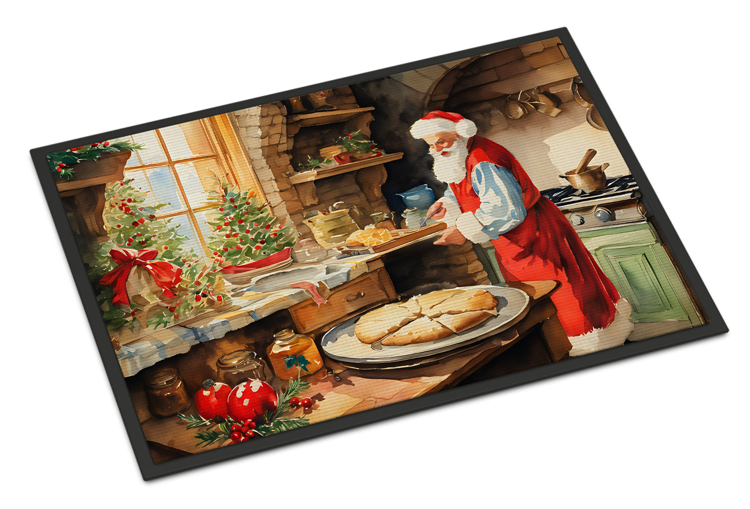 Cookies with Santa Claus Doormat