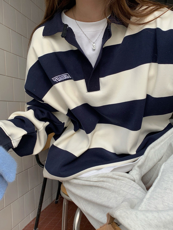 Retro Polo Collar Sweater