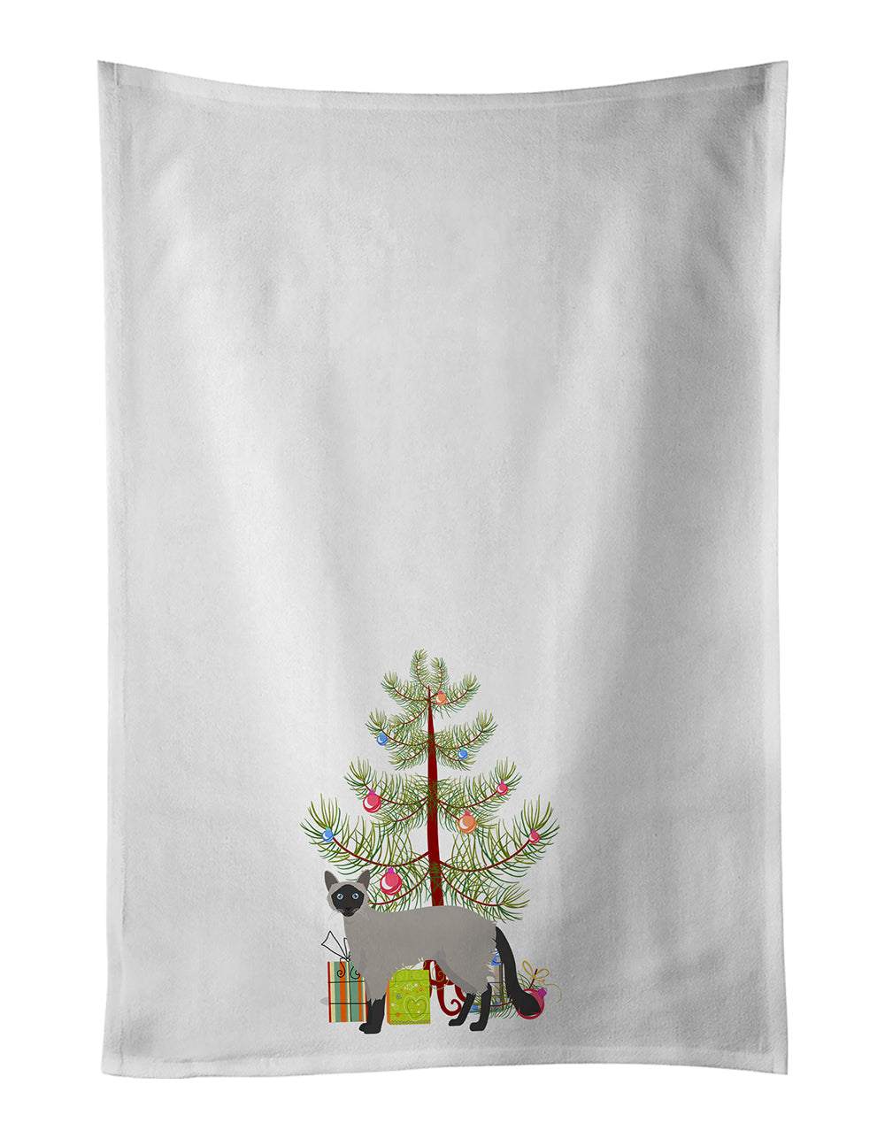 Balinese Cat Christmas Kitchen Towel Set of 2