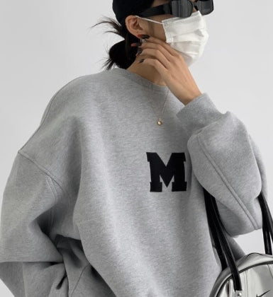Casual Women's Loose Round Neck Pullover Sweater | Streetwear