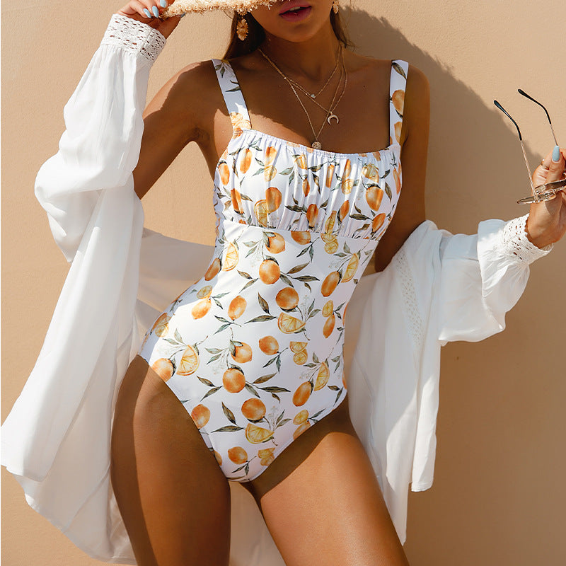 2023 Women's Floral One-Piece Bikini Swimsuit