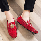 Men's Fashion Boy Beanie Lazy One Pedal Shoes | Embroidered Cap
