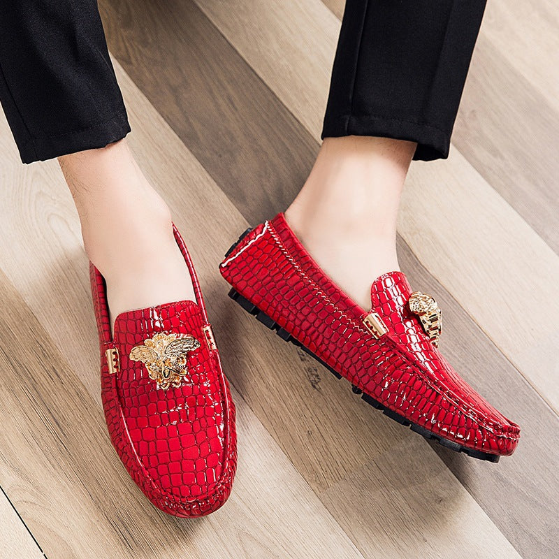 Men's Fashion Boy Beanie Lazy One Pedal Shoes | Embroidered Cap