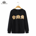 Cute Animal Monkey Print Hoodie for Women S-XL | Streetwear