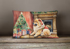Chow Chow Cozy Christmas Throw Pillow