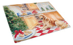 Golden Retriever Christmas Cookies Glass Cutting Board