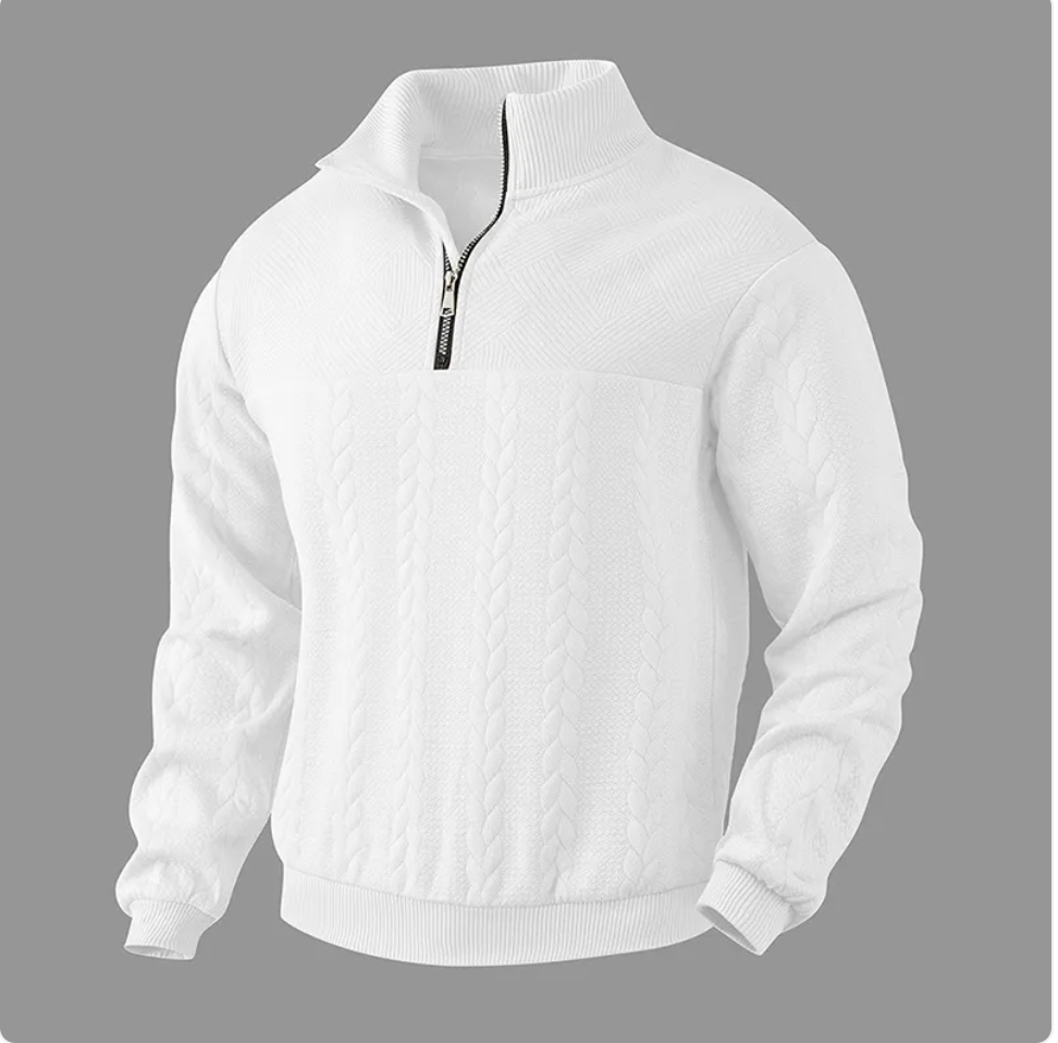 Men's Jacquard Long-Sleeve Sweater