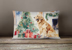 Golden Retriever Cozy Christmas Throw Pillow