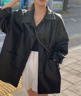Leather Women's Jacket - Alive (One Piece)