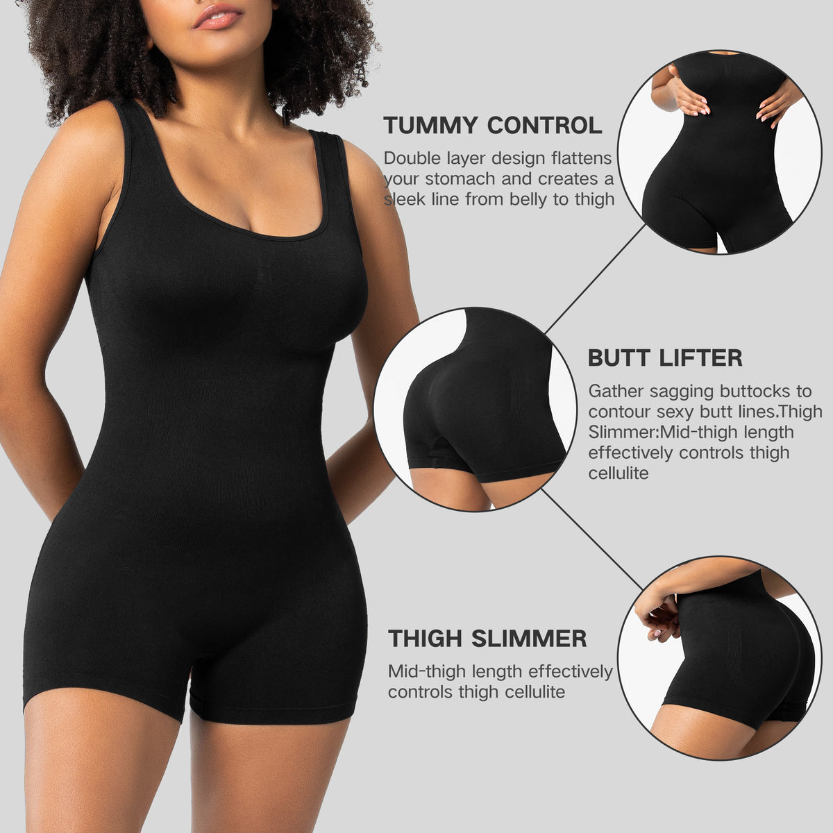 Seamless Yoga Bodysuit with Stretch for Women