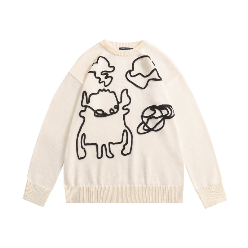 Harajuku Style Couple Jumper Tops