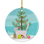 Burmilla Cat Christmas Ceramic Ornament