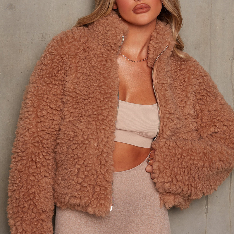 Lambswool Short Coat for Women