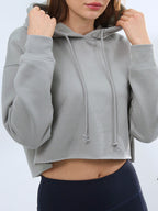 Women's Hooded Sweatshirt with Cropped Design | Streetwear