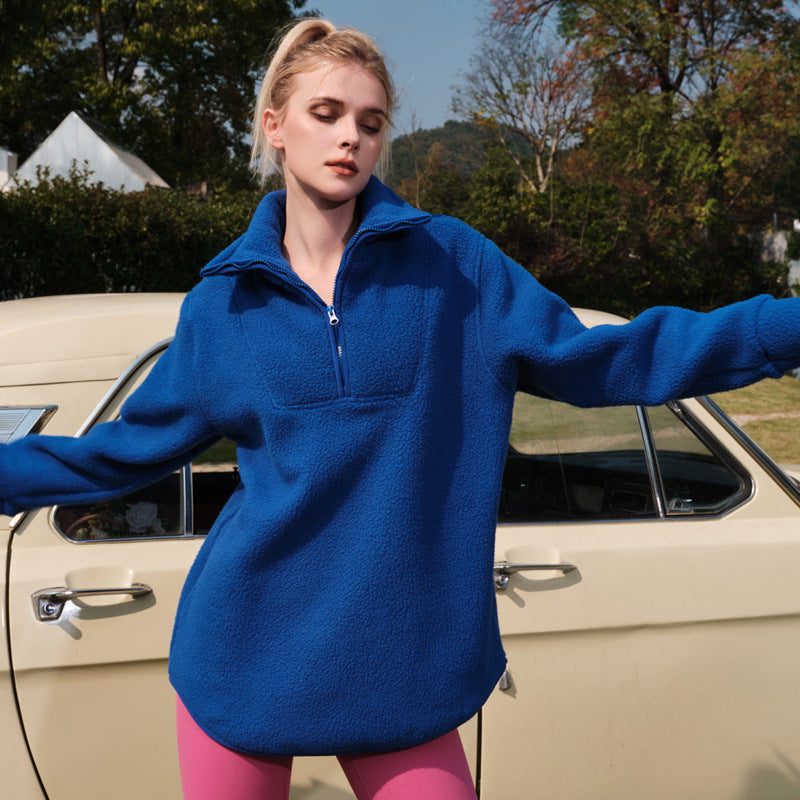 Thickened Cashmere Women's Polar Fleece Sports Jacket