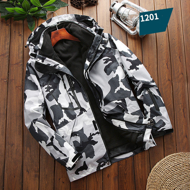 Men's Waterproof 3 in 1 Fleece Lined Outdoor Jacket