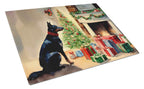 Australian Kelpie Cozy Christmas Glass Cutting Board