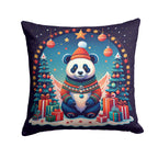 Panda Christmas Throw Pillow
