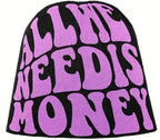 Hip Hop Style Knitted Letter Beanie Hat for All | Embroidered Cap
