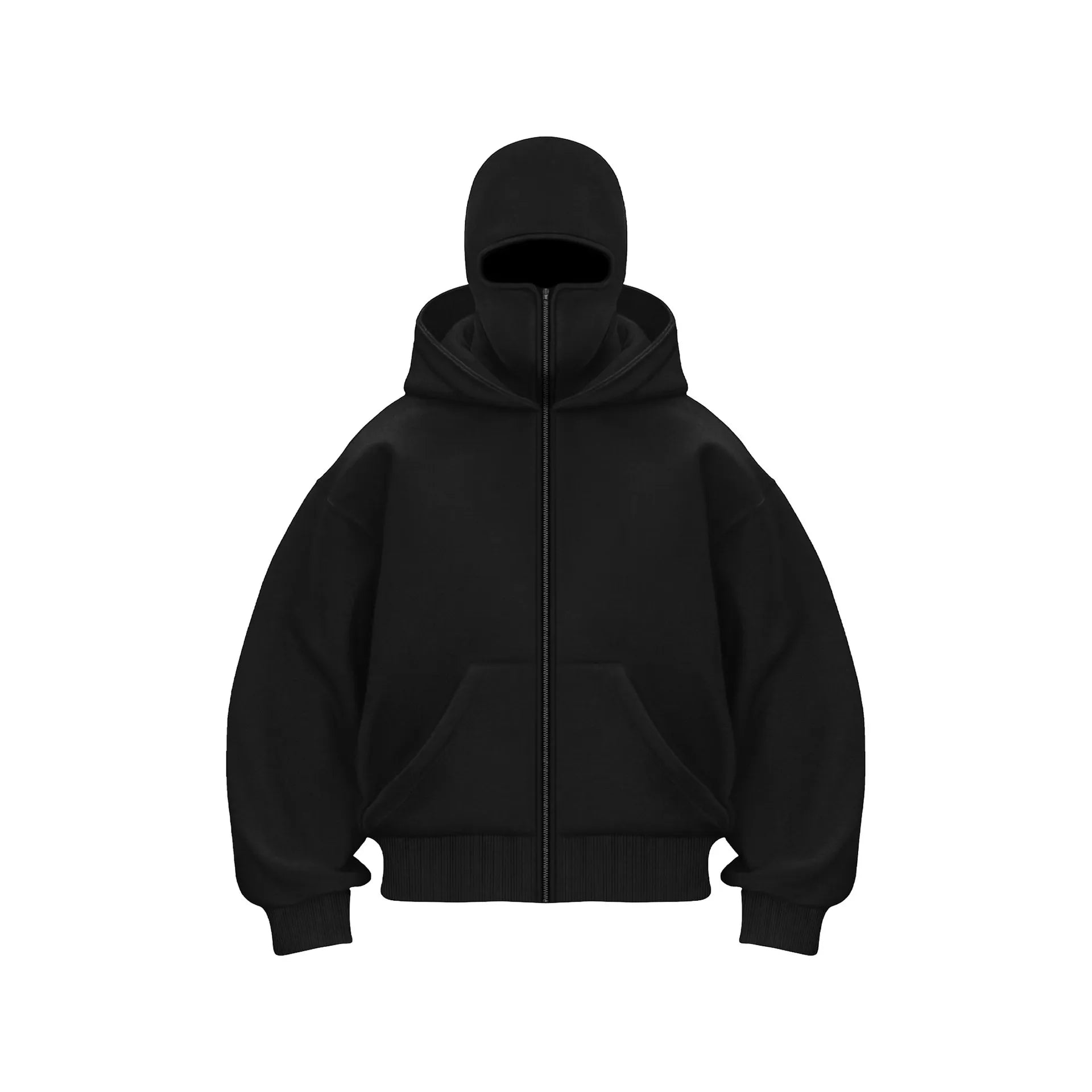 Fleece-lined Double Hood Unique Design Hooded Sweater