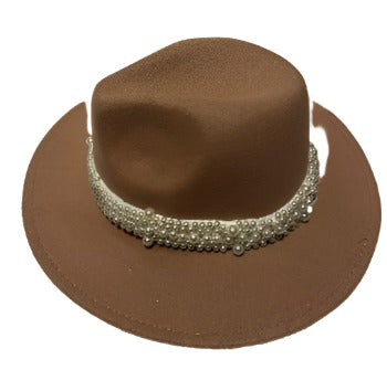 Wool Jazz Fedora Hats | Embroidered Cap