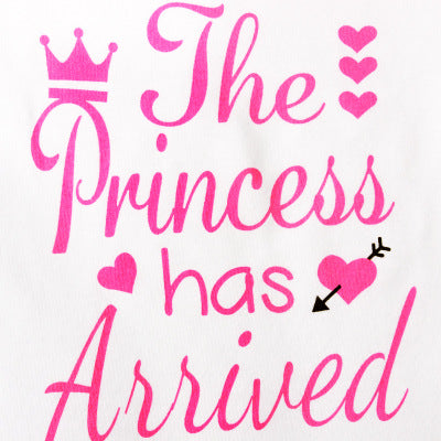 Pink Letter Bodysuit and Four-Piece Set