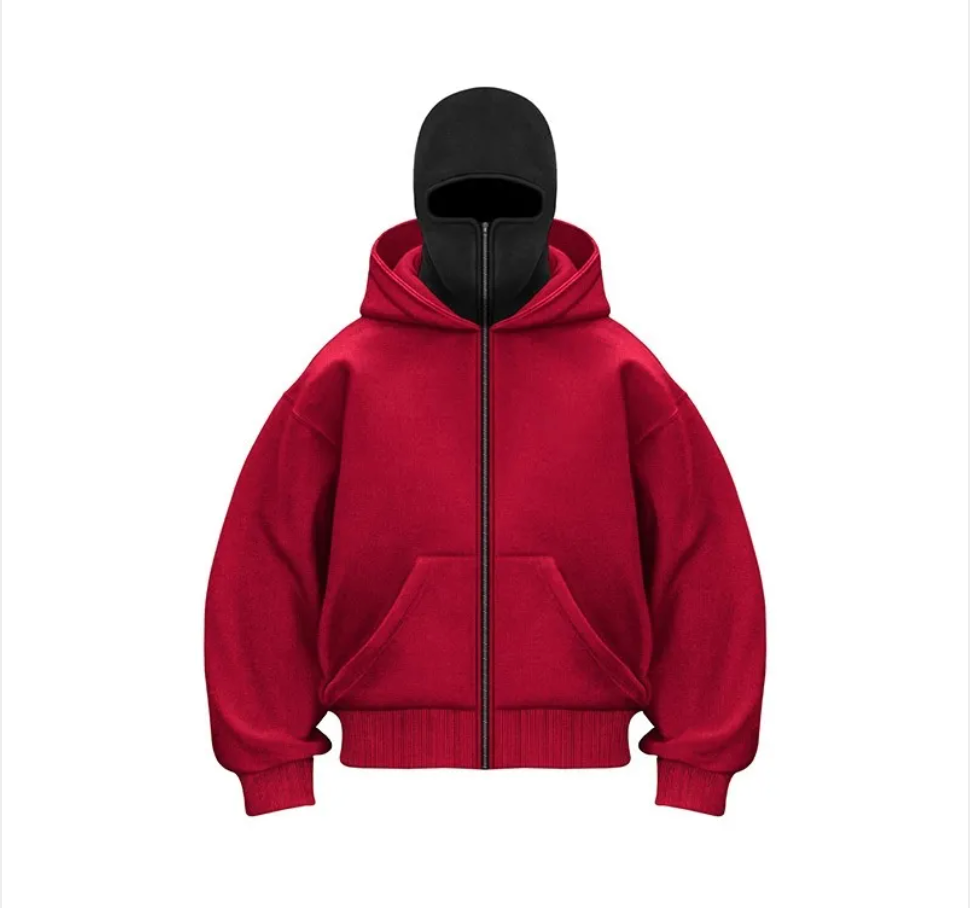Fleece-Lined Double Hooded Sweater